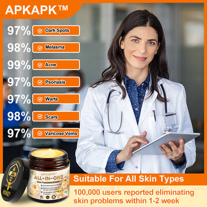 2025 Readers' Choice Award Winner🥇𝐀𝐏𝐊𝐀𝐏𝐊™ 𝐄𝐟𝐟𝐞𝐜𝐭𝐢𝐯𝐞 𝐀𝐥𝐥-𝐢𝐧-𝐎𝐧𝐞 𝐒𝐤𝐢𝐧 𝐓𝐫𝐞𝐚𝐭𝐦𝐞𝐧𝐭 𝐂𝐫𝐞𝐚𝐦 (AAD Recommended)